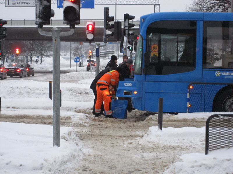 på håret